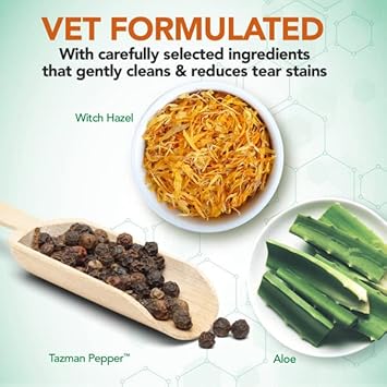 Vet's Best Natural eye cleansing wipes for dogs - 100 disposable wipes
