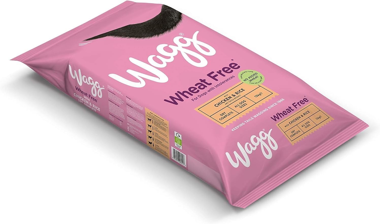 Wagg Wheat Free Complete Dry Adult Dog Food Chicken & Rice, 12kg