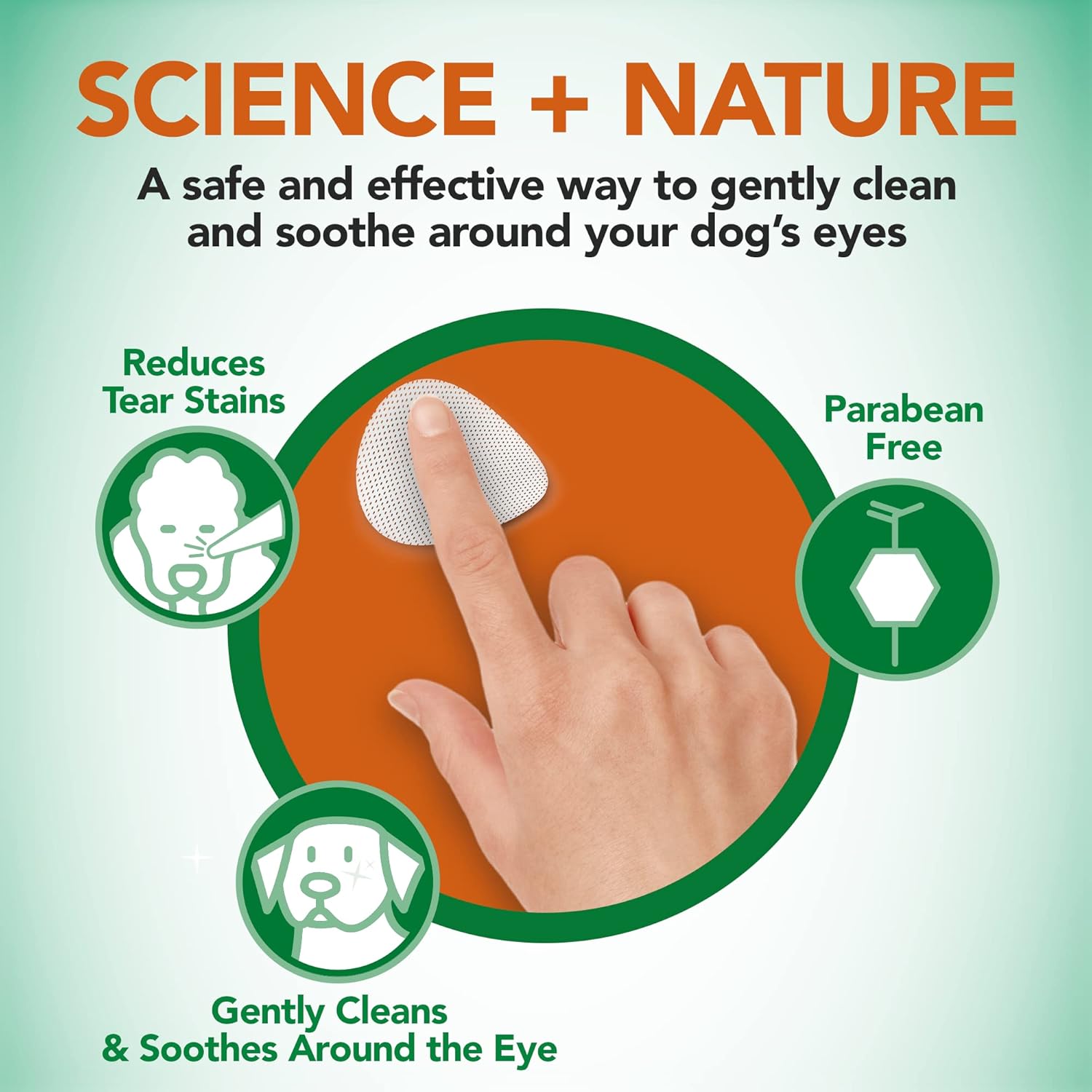 Vet's Best Natural eye cleansing wipes for dogs - 100 disposable wipes